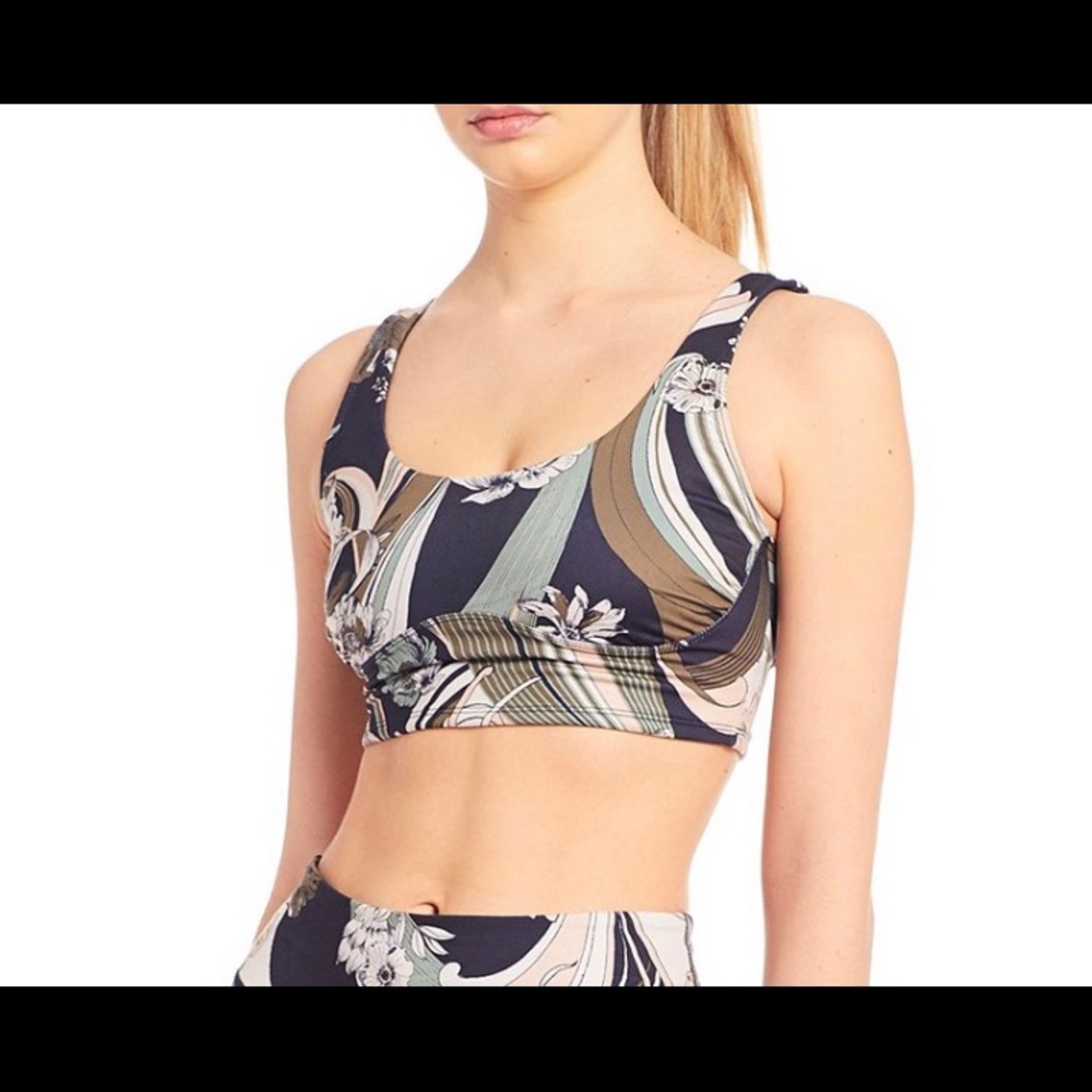 NWT: Free People Wave Crush Bra Black Combo (S)